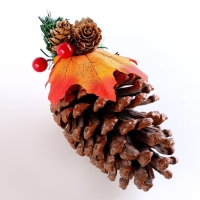 Новый год! Шишка декоративная &laquo;Зимний лес&raquo; 9 &times; 9 &times; 17,5 см