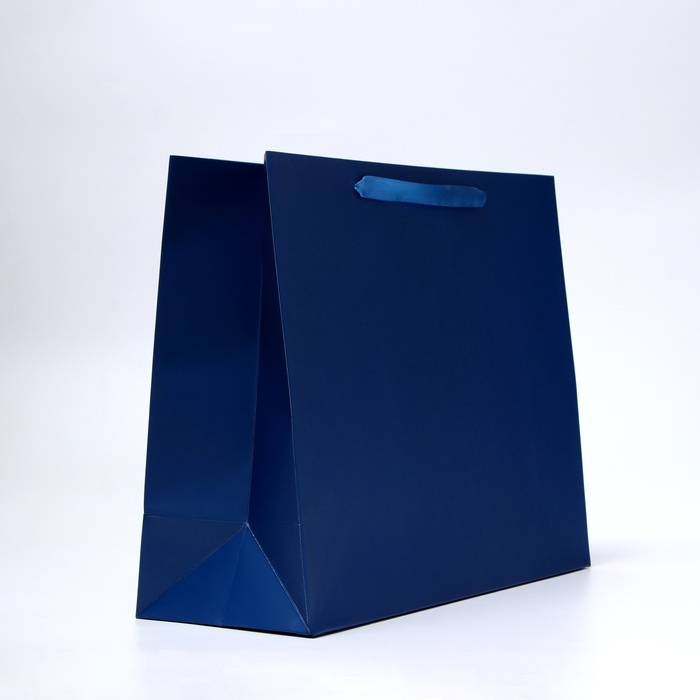 Пакет ламинированный горизонтальный &laquo;Синий&raquo;, L 40 &times; 31 &times; 14 см