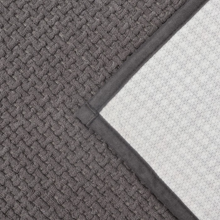 Коврик для ванной и туалета SAVANNA, полиэстер, 80&times;50 см, цвет серый