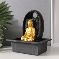 Фонтан настольный от сети "Будда в медитации" 23х17,5х27 см
