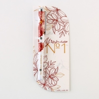 Ручка в открытке &laquo;Учителю: Учитель №1&raquo;, шариковая, синяя паста, 1,0 мм