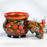 Сахарница &laquo;Ягодка&raquo;, 11х12 см, хохлома, микс