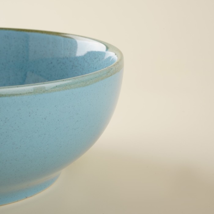 Набор мисок фарфоровых SL Home &laquo;Аззура&raquo;, 1,2 л, d=18,5 см, цвет голубой