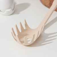 Ложка для спагетти Доляна &laquo;Беж&raquo;, 28 см, цвет бежевый