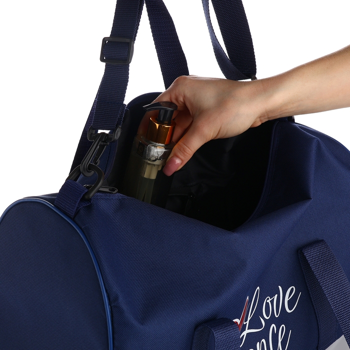 Сумка спортивная женская, TEXTURA, маленький размер, цвет синий