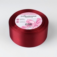 Лента атласная, 40 мм &times; 23 &plusmn; 1 м, цвет бордовый №48