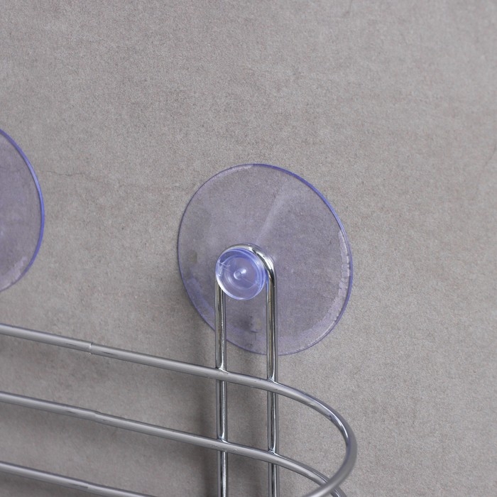 Полка на вакуумных присосках Доляна, 20&times;10&times;10 см