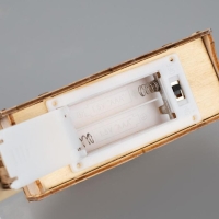 Светодиодная фигура &laquo;Дом с оленем&raquo; 12 &times; 17 &times; 4 см, дерево, батарейки АААх2 (не в комплекте), свечение тёплое белое