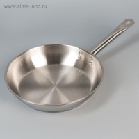 Сковорода &laquo;Общепит&raquo;, d=28 см, толщина корпуса 0,6 мм, дно 3,5 мм, с теплораспределительным слоем, индукция