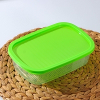 Набор пищевых контейнеров &laquo;BioFresh&raquo;, 4 шт: 500 мл, 1 л, 1,6 л, 2,3 л, прозрачные, крышки микс