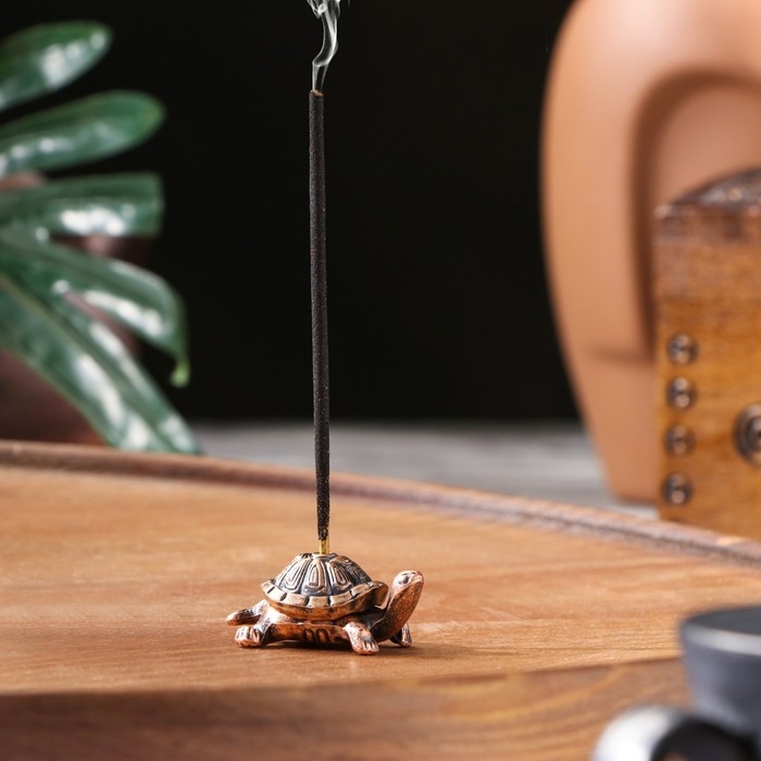 Подставка для благовоний Подставка для благовоний "Черепаха", 4 х 1,8 см, медная