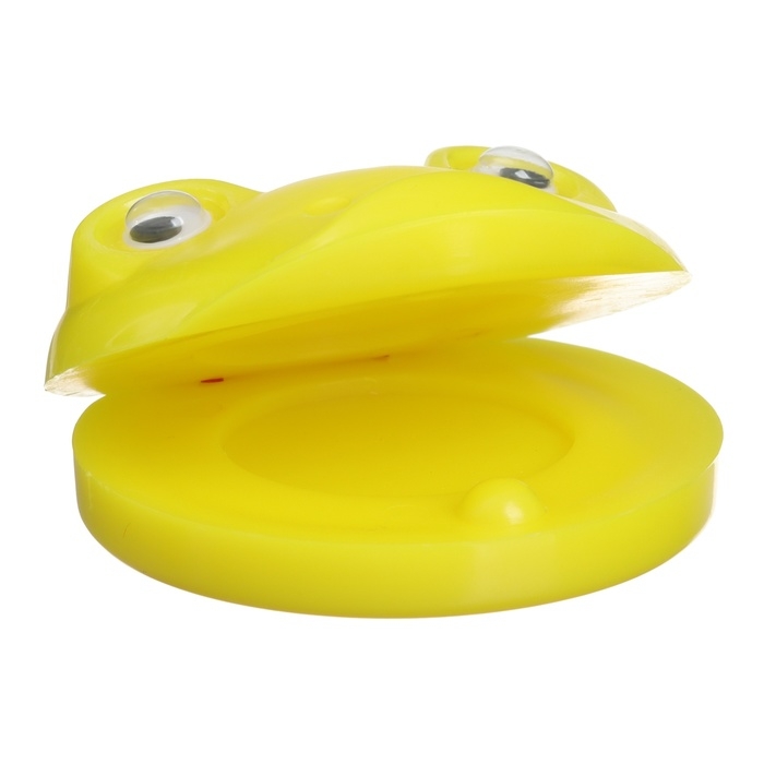 Набор погремушек &laquo;Лягушата: кастаньеты + перкуссионный маракас, 3 шт., цвет желтый, Крошка Я