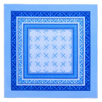 Мужские носовые платки "Этель" размер 30х30 см, (набор 12 шт,), цвет синий, рисунок МИКС