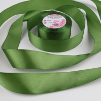 Лента атласная, 40 мм &times; 23 &plusmn; 1 м, цвет травяной №113