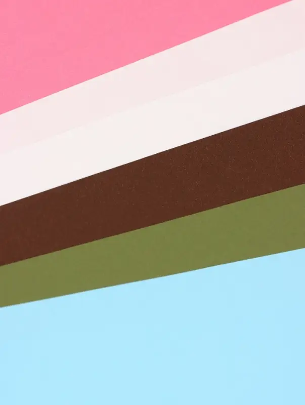 Бумага упаковочная крафт, двухсторонняя, "Микс №2",50 х 68см&plusmn;5%