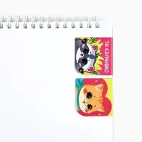 Магнитные закладки 2 шт., 4&times;4 см, на подложке &laquo;Мечтай читай люби&raquo;