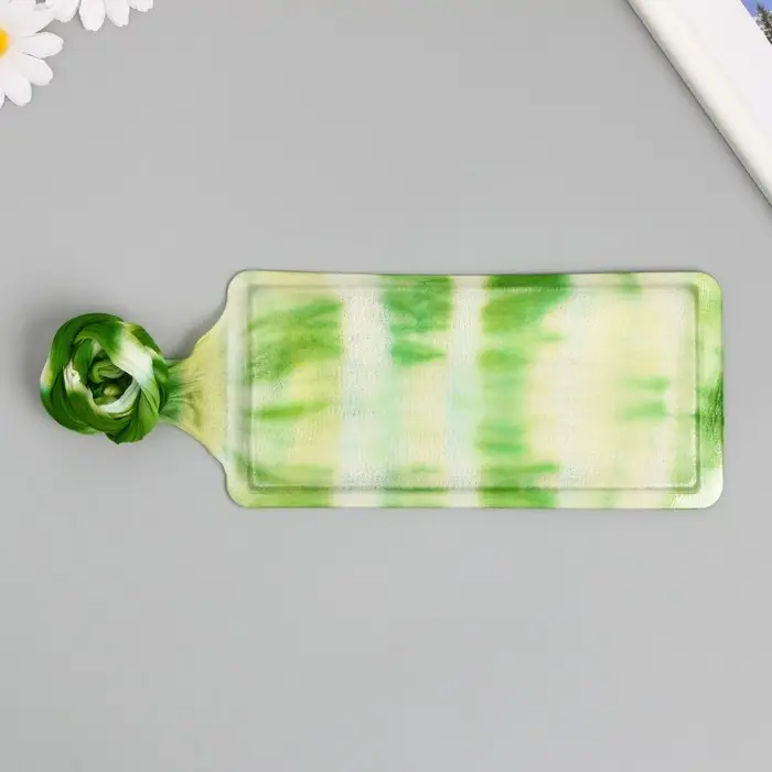 Капрон для цветов двухцветный "Бело-зелёный" 50 см