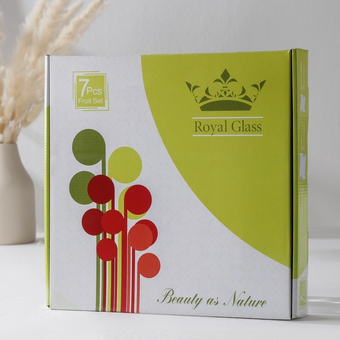 Набор столовый &laquo;Мехенди&raquo;, 7 предметов: 30&times;30 см - 1 шт, 18&times;18 см - 6 шт