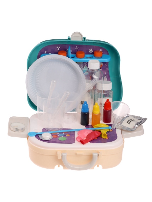 ЭВРИКИ Набор для опытов "Моя первая лаборатория", машинка, 60 опытов