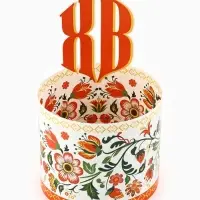 Форма ободок для кулича &laquo;ХВ&raquo;, на Пасху, 41.6&times;18.7 см