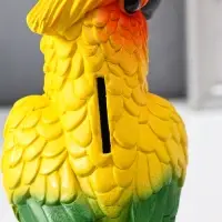 Копилка Попугай, цветной, 21*8,5*9,5 см