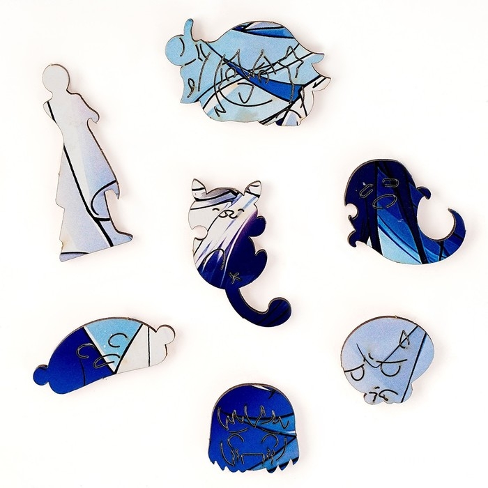 Пазлы деревянные фигурный &laquo;Аниме девушка&raquo;, 155 элементнов