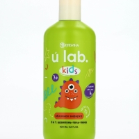 Детский шампунь-гель-пена 3в1 &laquo;Монстрики&raquo;, 400 мл, аромат сладкая яблочная зефирка, ULAB