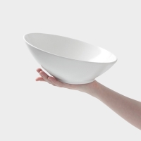 Салатник Hanna Kn&ouml;vell, 25.5&times;23 см, фарфор, белый