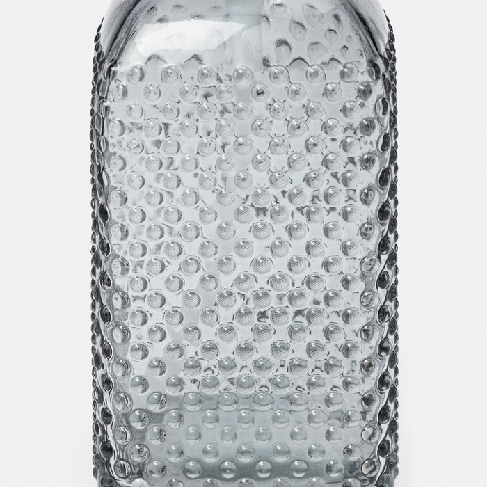 Дозатор для мыла SAVANNA &laquo;Пупырка&raquo;, 400 мл, стеклянный, серый