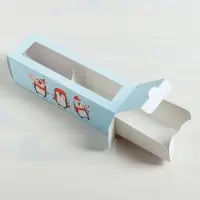 Коробка складная &laquo;Снежная команда&raquo; 18 х 5,5 х 5,5 см.