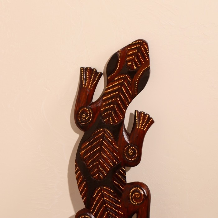 Панно дерево "Геккон" 50х13х1 см