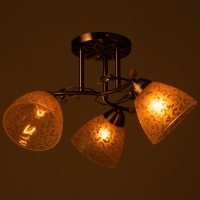 Люстра "Фриони" 3 лампы 40Вт Е27 бронза 45х45х26