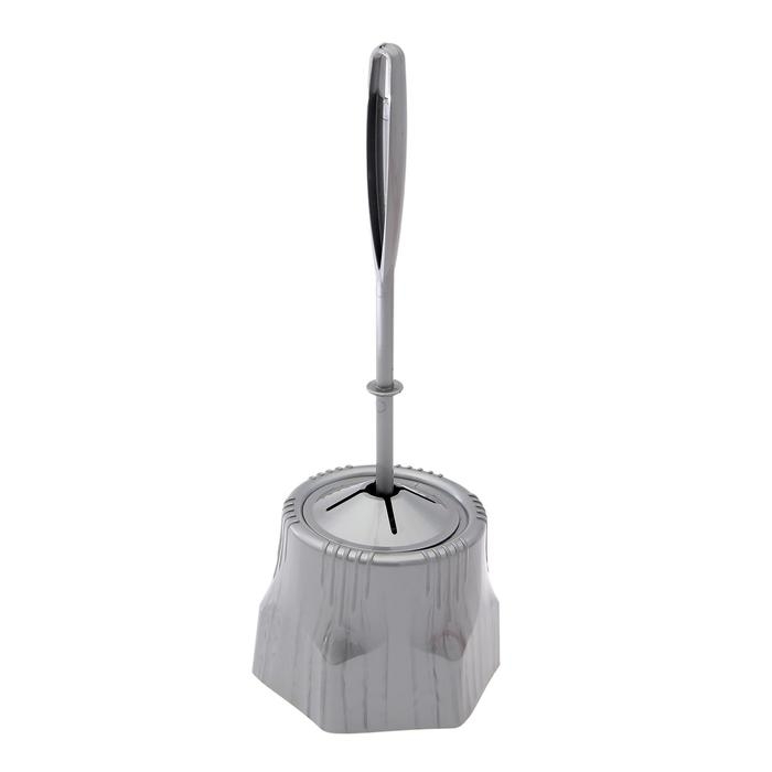 Ёршик для унитаза с подставкой &laquo;Лотос&raquo;, 13,5&times;13,5&times;34,5 см, цвет МИКС