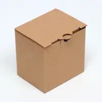 Коробка под кружку, 10&times;8&times;10 см, бурая