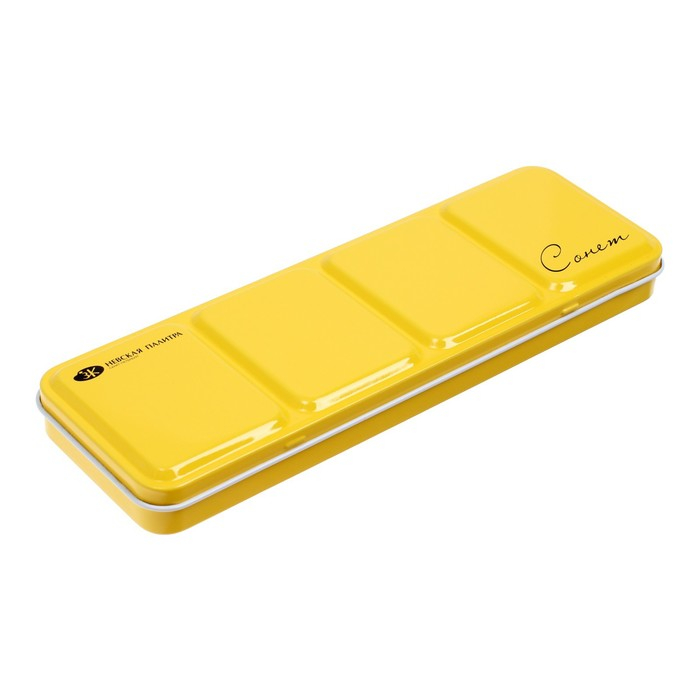 Акварель художественная в кюветах, 21 цвет х 2.5 мл, ЗХК "Сонет", в металлическом пенале, 351101514