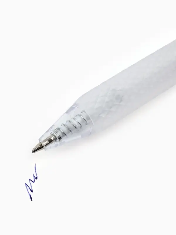 Ручка шариковая с резиновым держателем "Ты вдохновляешь", синяя паста 0.5 мм