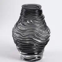 Ваза &laquo;Модесто&raquo;, 19&times;12 см, стекло, чёрная