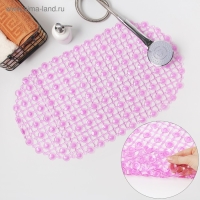 Коврик противоскользящий в ванну на присосках Доляна &laquo;Капли воды&raquo;, 36&times;65 см, цвет МИКС