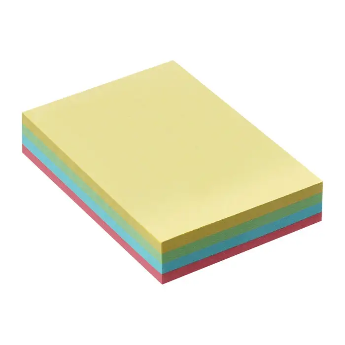 Блок с липким краем, 51&times;38 мм, 100 листов, 4 цвета, пастель