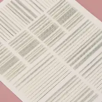 Наклейки для ногтей &laquo;Полоски&raquo;, металлизированные, серебристые