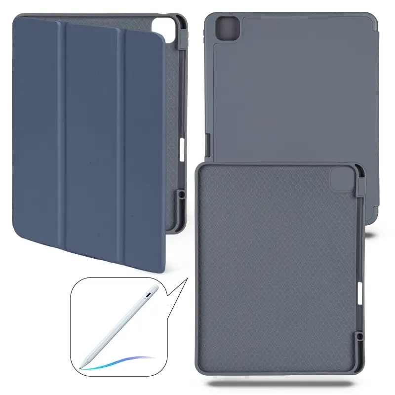 Чехол-книжка iPd Pro 13 (2024) Smart case (Pencil) Lavender Gray №5