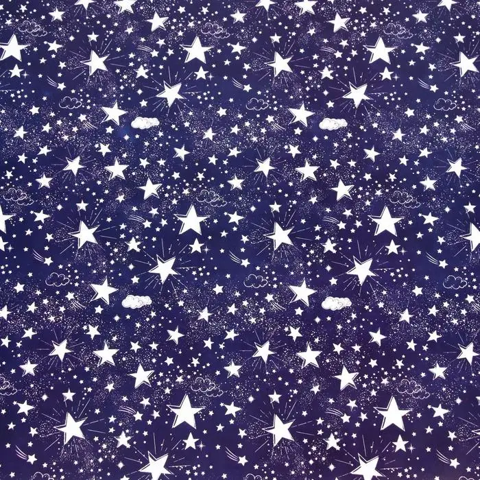 Бумага упаковочная глянцевая двухсторонняя &laquo;Небесные истории&raquo;, 0.5&times;0.7 м,80 г/м