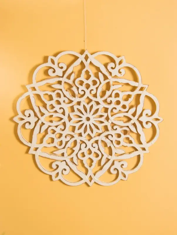 Панно &laquo;Мандала&raquo;, 40&times;41&times;1 см, МДФ, бежевое