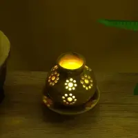 Аромалампа &laquo;Кувшин&raquo;, 9&times;9&times;9 см, керамика, бежевая