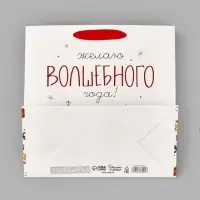 Пакет подарочный ламинированный квадратный &laquo;Волшебного&raquo;, 22&times;22&times;11 см