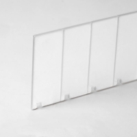 Пластиковый обламывающийся разделитель c передним ограничителем 60 мм, 185-385&times;20&times;60 мм