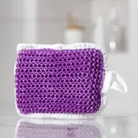 Губка для тела с эффектом пилинга, 10&times;12&times;4 см, МИКС