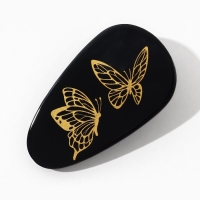 Заколка для волос акриловая каплевидная &laquo;Нежность&raquo;, микс, 4 х 2 см