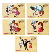 Альбом д/рис А4 30л на спирали Hatber "Гравити Фолз", перфорац на отрыв, 5В МИКС