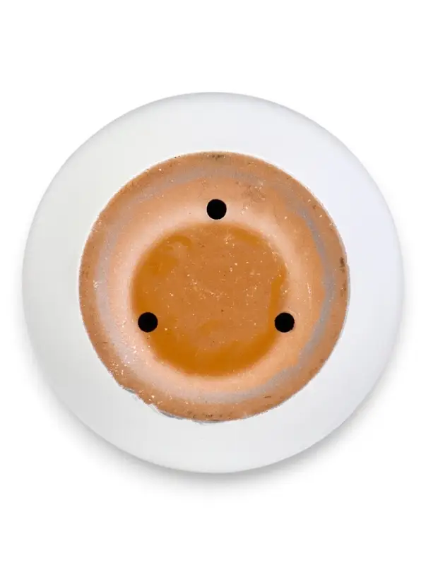 Горшок цветочный с поддоном 5 л, d122/h19,5 см серый керамика, "Туман" (М)